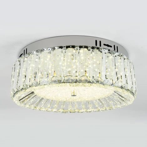 Потолочный светильник светодиодный хрустальный с регулировкой цветовой температуры Modelux ML.2305.400 CR
