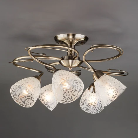 Потолочная люстра Eurosvet Natalie 30130/5 античная бронза