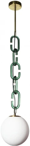 Подвесной светильник Loft It Chain 10128P Green (220V, на цепи, шар)