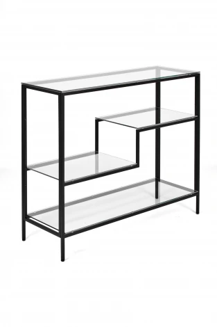 Консольный стол AllConsoles 1011-CB clear черный муар