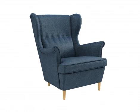 Кресло тканевое синее D1 Бенон AAA41389005 Sawana 80