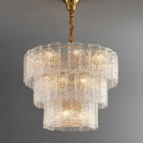 Подвесная люстра ярусная iLamp Manhattan P6315-D800 BR (220V, на цепи)