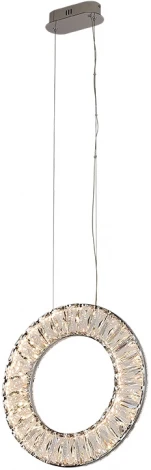 Подвесной светильник Newport 8240 8240/300 chrome (LED, 220V, хрусталь, на тросе, кольцо)