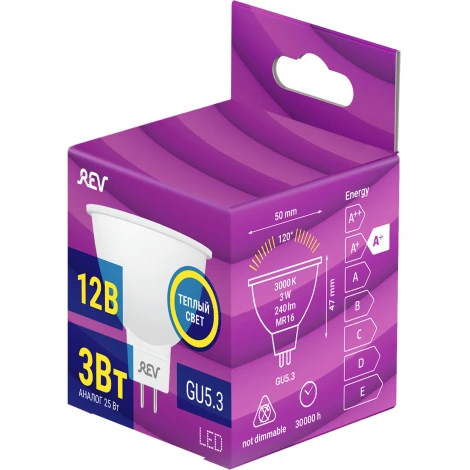 Лампочка светодиодная REV 32369 3