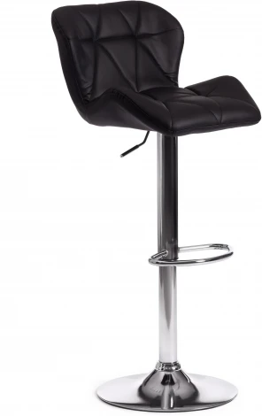 Стул барный BIAGGIO (mod. KY717) / 1 шт. в упаковке (Металл,Экокожа /Черный,Хром)