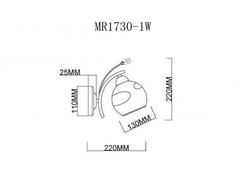 Бра MyFar Stella MR1730-1W (220V)