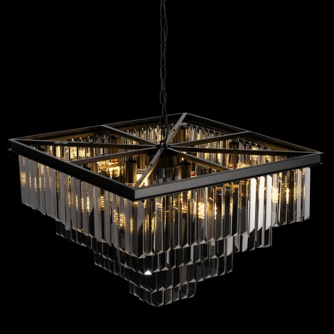 Подвесная люстра каскадная Loft IT Prism 10018/600S (220V, хрусталь, на цепи)