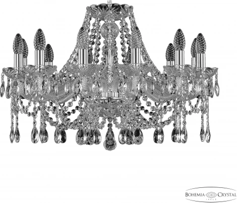 Подвесная люстра Bohemia 107 107/12/240 Ni (220V, подвески, на цепи, подсвечник, свеча)