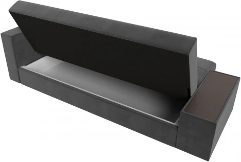 Диван-книжка Лига-020 стол справа (Серый,Бежевый/Велюр) Лига Диванов арт.118484