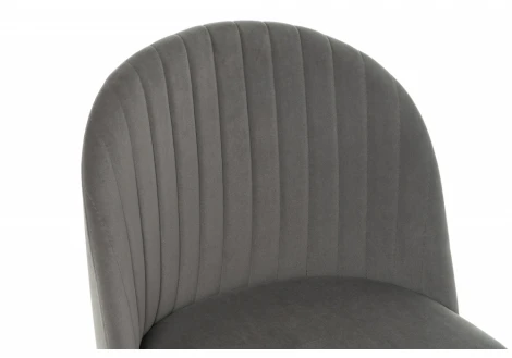 Стул Woodville на металлокаркасе Gabi 1 dark gray / black 15111