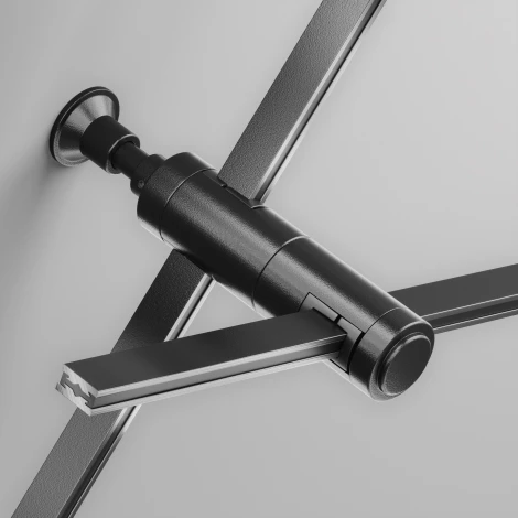 Крепление настенное Wall двойное Flarity черный Maytoni Accessories for tracks Flarity TRA155CW-D1-B (24V)