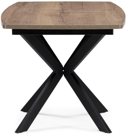 Стол Woodville Палу дуб галифакс табак / черный 551074