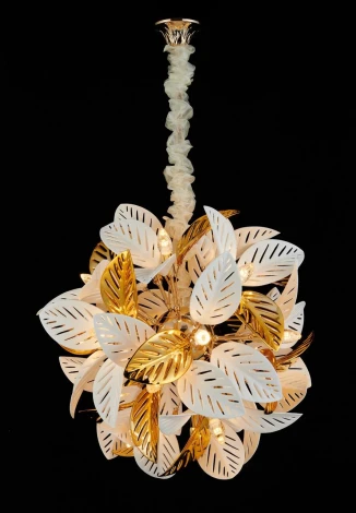 Подвесной светильник Alfa Light F2924-07 (220V, на цепи, листья)