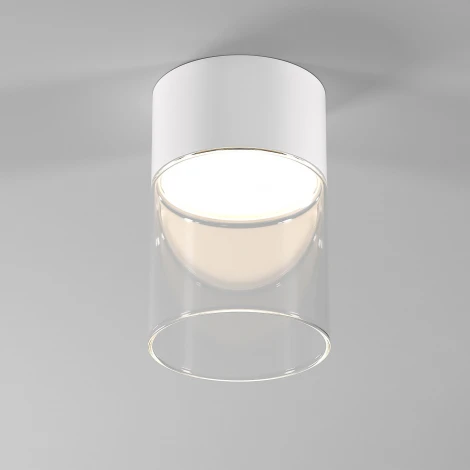 Светильник потолочный светодиодный Elektrostandard Lumen 25047/LED 10W 4000К белый/прозрачный (220V, круглые)