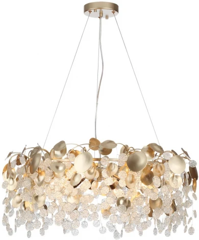 Подвесная люстра Odeon Light Coins 5104/10 золотистый/прозрачный металл/стекло E14 10*40W 220В