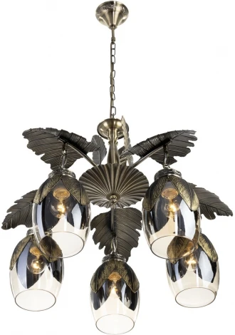 Подвесная люстра Citilux Garuda CL420153 (220V, на цепи, листья)
