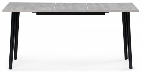 Стол раскладной Woodville Денвер Лофт 120 25 мм бетон / черный матовый 506944