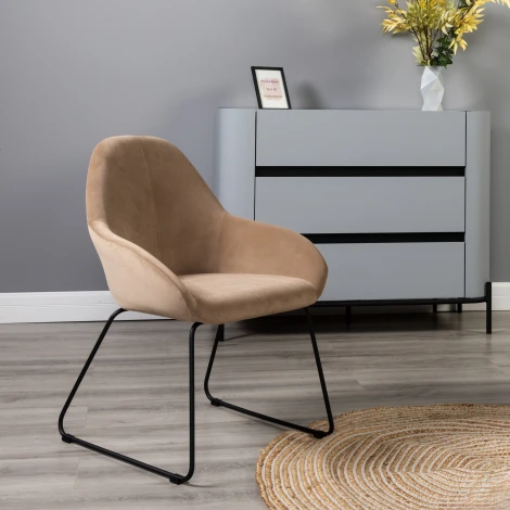 Кресло Kent Diag beige/Линк R-Home арт.410119133h_Diagbeige_черн_линк