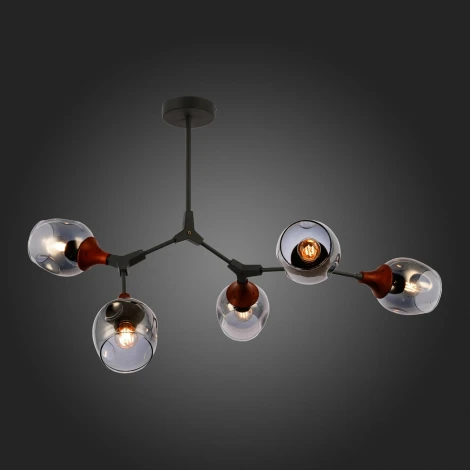 Потолочная люстра на штанге Evoluce Ciotolla SLE113402-05 (220V, шарики)