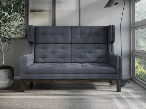 Диван Arsko Айверс Хай Венге шенилл серый