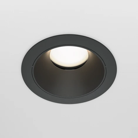 Встраиваемый светильник Share GU10 1x10Вт Maytoni Technical DL051-U-1B (220V, круглые)