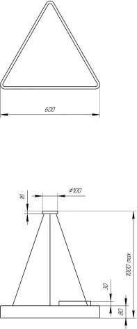 Подвесной светильник светодиодный ЭРА SPO-151-W-40K-030 (220V, на тросе, IP40)