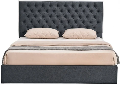 Кровать LBD1704 (160х200) серый UF860/19B