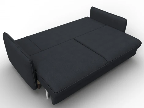 Диван прямой Лига-064 НПБ (ДСП/Дерево/Замша/Темно-серый) Лига Диванов 129616