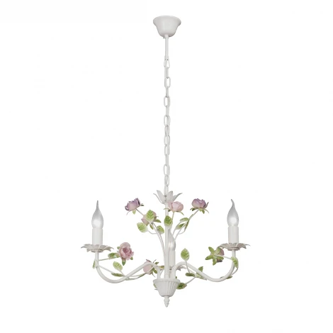 Подвесная люстра Vitaluce V1184/3 (220V, на цепи, свеча, цветы, листья)