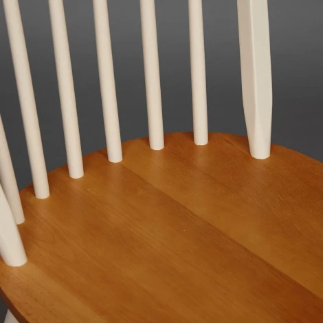 Стул AVERY (mod. 1101) oak/ivory white ( дуб/слоновая кость) (дерево гевея)