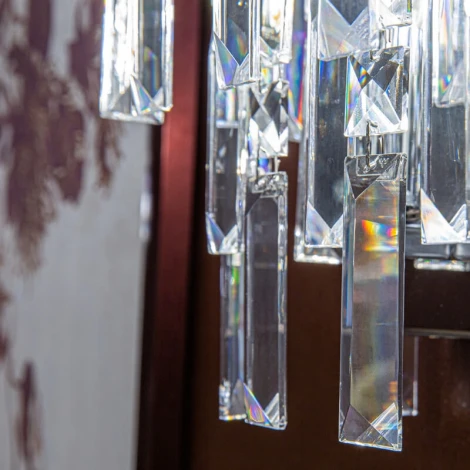 Настенный светильник Baguette L30324 (220V, хрусталь Asfour)