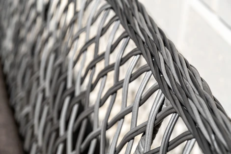 Обеденная группа плетеная на 4 персоны, цвет графит 4SIS Катания KATS2C2T-4-SET graphite