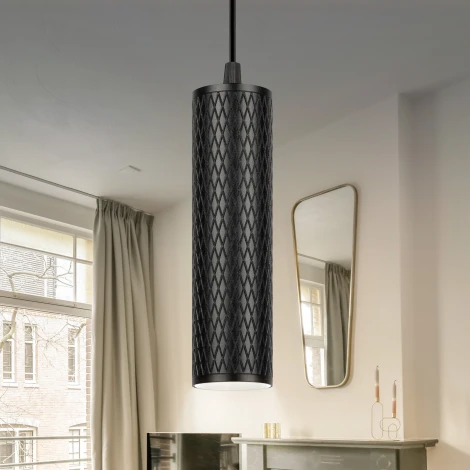 Подвесной светильник ЭРА PL20 BK (220V, на проводе)