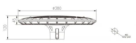 Уличный консольный светильник светодиодный ЭРА SPP-5 SPP-506-0-50K-060