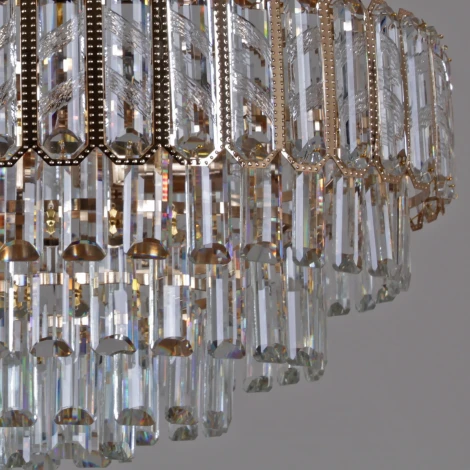 Подвесная люстра хрустальная Reluce 07070-0.4-600 FGD (220V, на цепи)