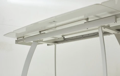 Стол LUGO 140 GLOSS STATUARIO WHITE SINTERED STONE/ WHITE