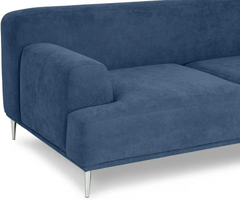 Диван Portofino 2-х местный ОГОГО (арт.604115), (Рогожка/Синий)