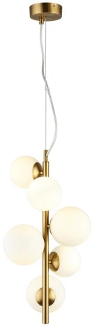 Подвесной светильник Aployt Letizia APL.314.06.06 (220V, на тросе, шарики, молекулы)