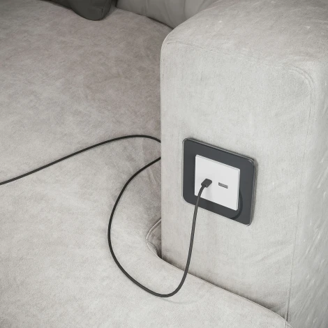 Рамка на 1 пост Elite (графит, стекло) Werkel W0012440 (a057878)