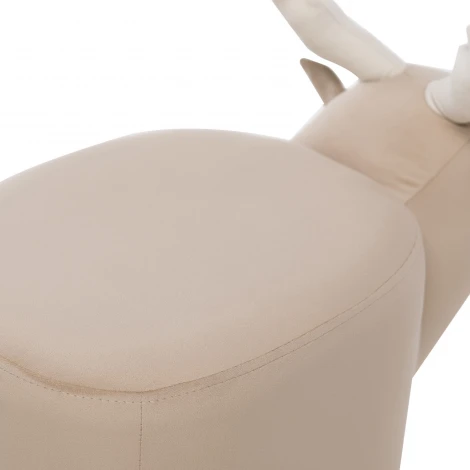 Пуф Leset Maral COMBI (Фанера,Массив дерева,Велюр/Бежевый,Белый) арт.2500000221552