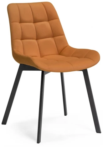 Стул Notta на металлокаркасе Челси кирпичный / черный 568693