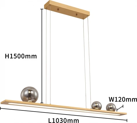 Подвесной светильник Favourite Bilico 4549-3P (LED, 220V, на тросе, шарики)