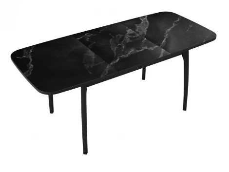 Стол DikLine MK40 Керамика Черный мрамор/подстолье черное/опоры черные арт.00-00079585