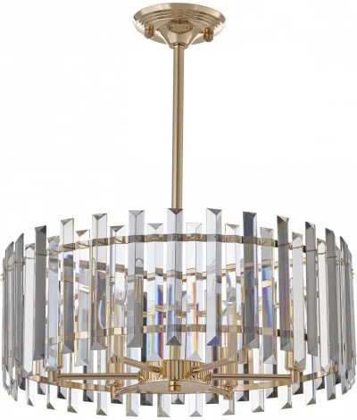 Подвесная люстра хрустальная на штанге Arte Milano Sorrento-5209 375209/6/350/490 GD (220V)