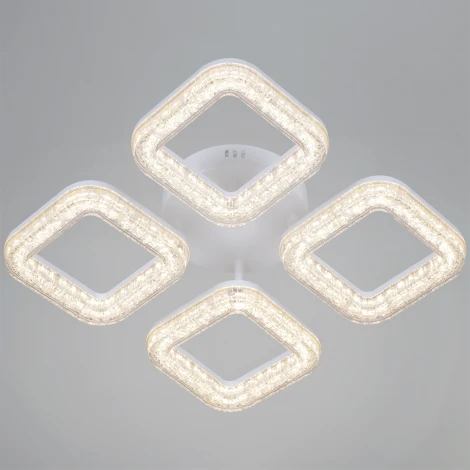 Потолочная люстра светодиодная на штанге с регулировкой цветовой температуры, яркости и ночным режимом Reluce 98290-0.3-04 WH