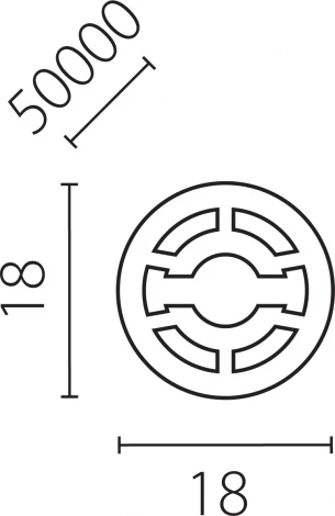 Профиль круглый силиконовый 50m/roll D18 д/LED ленты Lightstar Profiled 441850