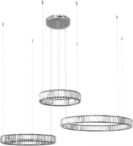 Подвесной светильник Crystal ring 10135/3 Chrome Loft It (LED, 220V, на тросе)