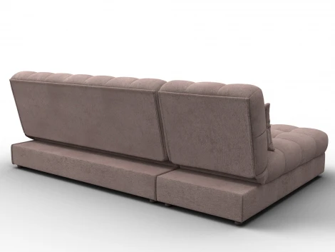 Диван угловой Лига-116 НПБ угол левый (ДСП,ЛДСП,Велюр/Бежевый) Лига Диванов 136947L