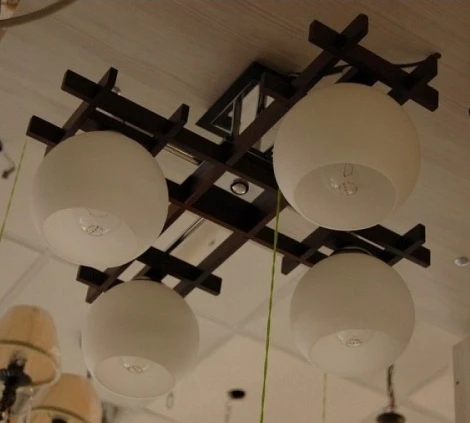 Потолочная люстра Citilux Нарита CL114141 (220V, дуб, венге)