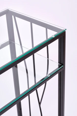 Консольный стол AllConsoles 1123-CB clear черный муар